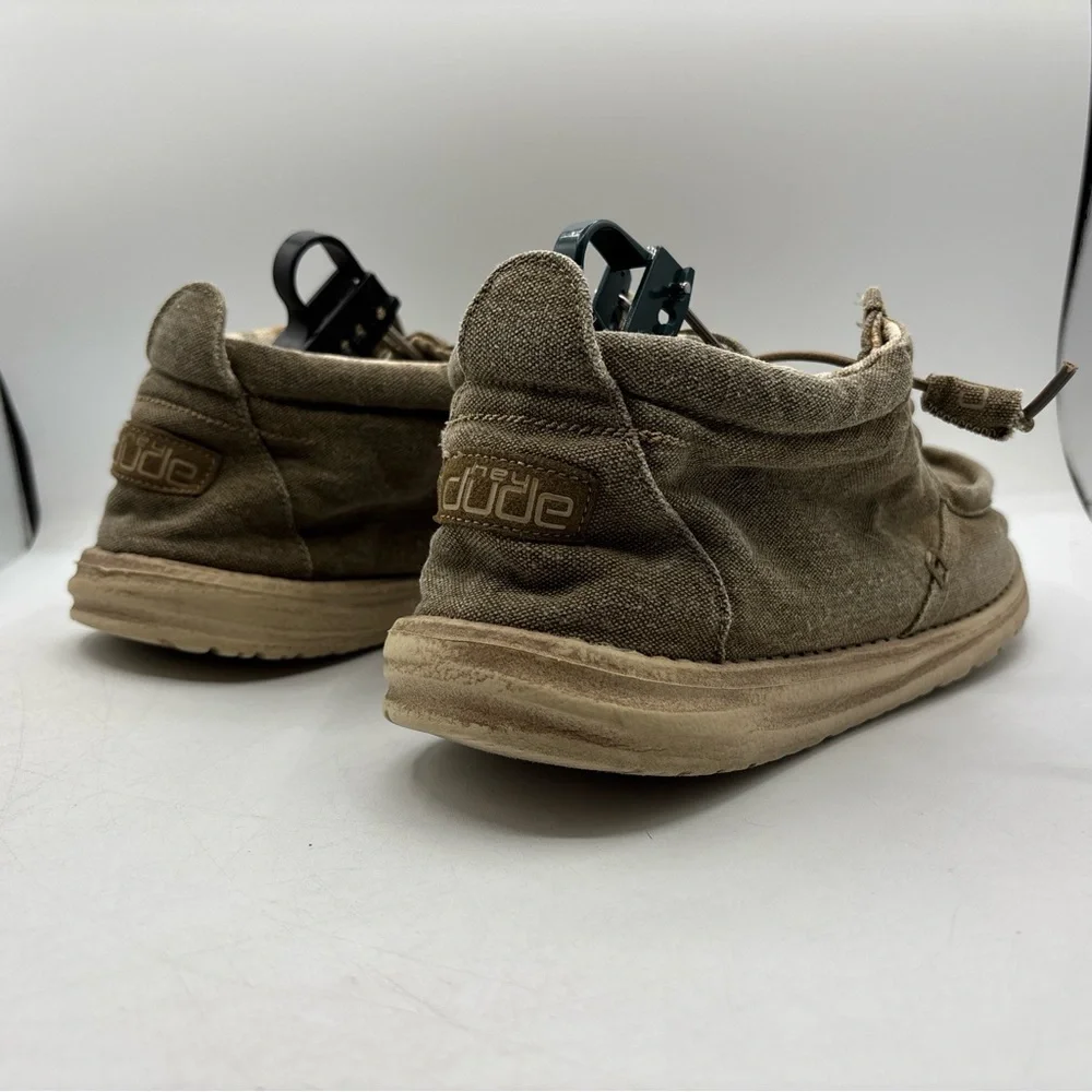 Hey Dude Conrad‎ L Mid Chukka Nut Brown Men’s Size 11 Lightweight Comfort Shoes